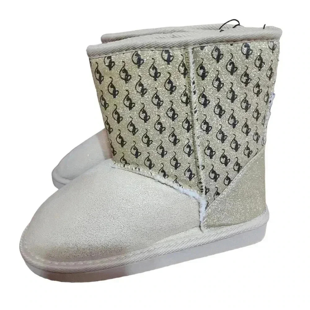 Baby Phat Girls glitter boots size 3